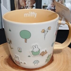 NEW!! Miffy Ceramic Mug with Peach Interior by Magenta NWT